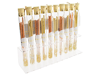 Produktbild: Sparkle Inside Sortiment - 30 Reagenzgläser mit Partycandle rosé, gold und bicolor