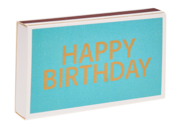Produktbilder: Matches Happy Birthday blau, Streichhölzer