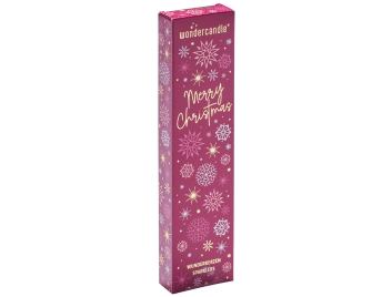 Produktbilder 1: Wunderkerzen 40er Sets 18 cm grau in Faltschachtel Merry Christmas rot