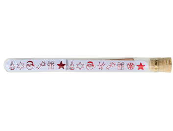 Produktbilder 1: Sparkling Message Emoji XMAS im Reagenzglas inkl. 5 Wunderkerzen rot