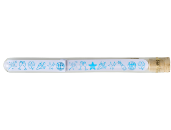 Produktbilder 1: Sparkling Message Emoji Disco heart im Reagenzglas inkl. 5 Wunderkerzen türkis