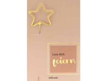 Produktbild: Lass Dich Feiern orange Classic Wondercard