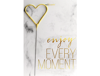 Produktbilder: Enjoy every moment Marmor Marble Classic Wondercard